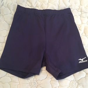 Navy Blue Mizuno Compression (Volleyball) shorts